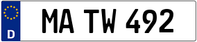 Trailer License Plate